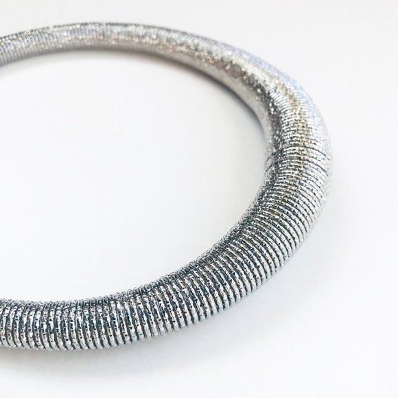Trendy silver choker necklace - Picture 7 of 8